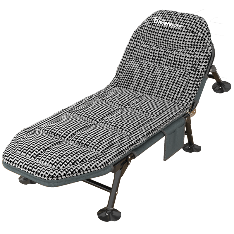 奥凯弗 折叠床躺椅办公室午休床便携多功能单人行军床午睡床医院陪护床美式折叠床 千鸟格