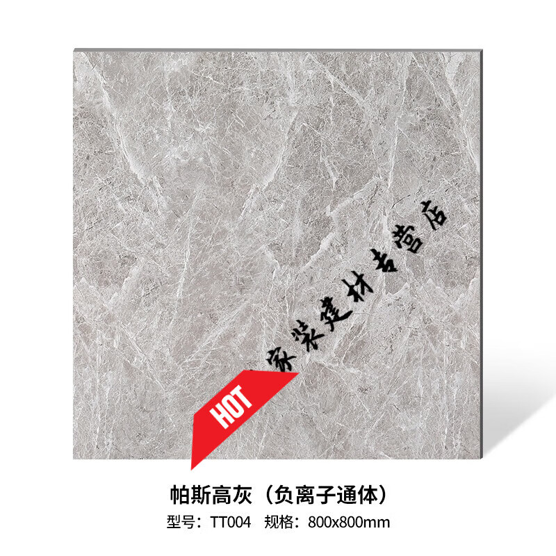 哩也波哩也 简约灰色800x800客厅通体大理石滑轻奢 tt004帕斯高灰 800