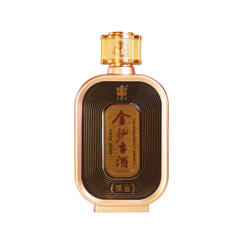 京东超市金沙古酒赤水河产区酱香白酒黑金版500ml6
