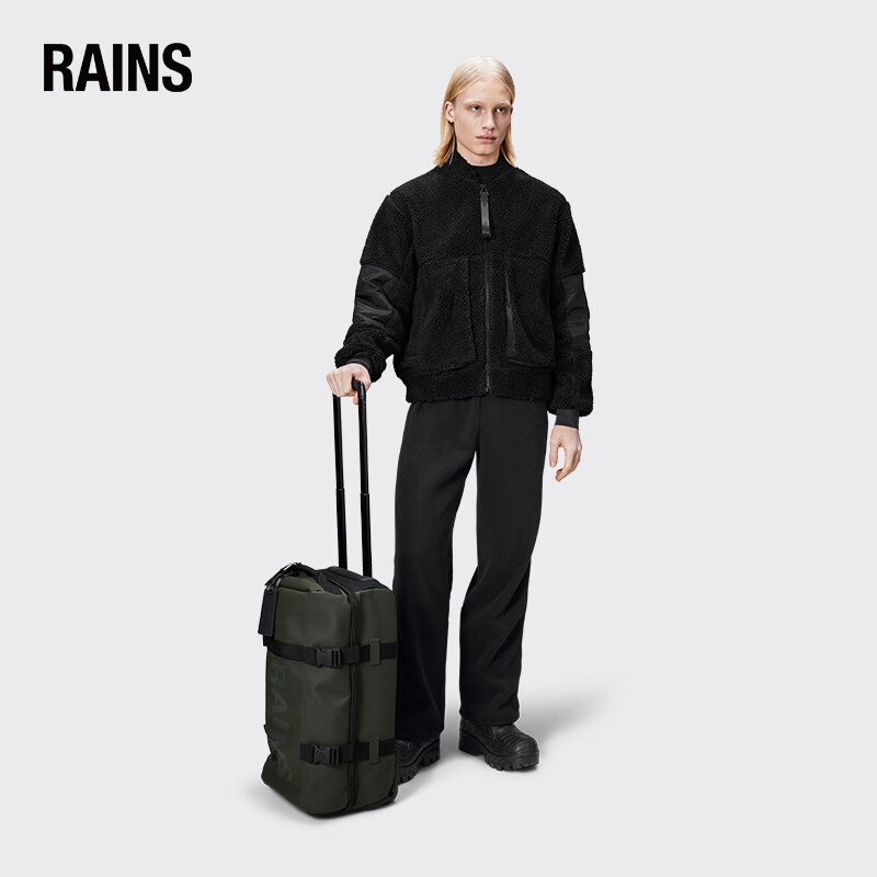 Rains 防水旅行行李箱拉杆箱男女 Texel Cabin Bag W3 绿色