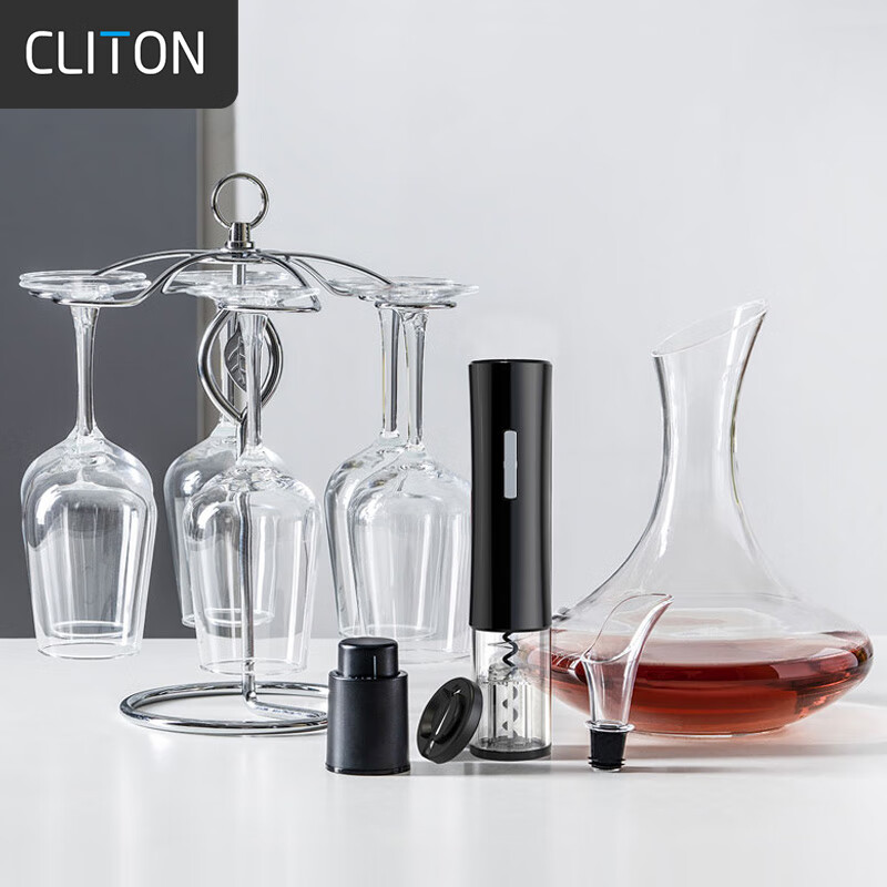 CLITON红酒杯水晶玻璃高脚杯12件酒具套装家用6个葡萄酒杯醒酒器开瓶器怎么样,好用不?