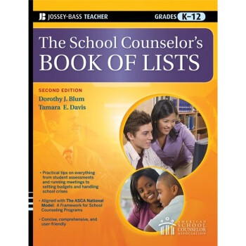 预订 the school counselors book of lists, 2/e