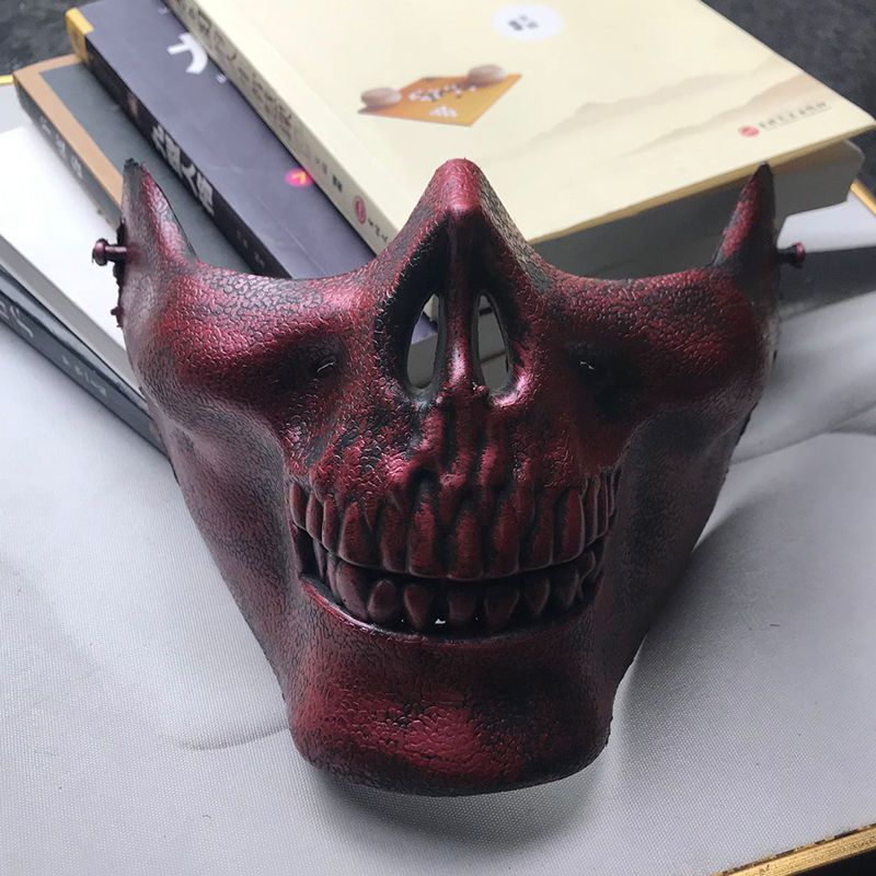 【现货直发】人男女款恐怖半脸面具万圣节化妆舞会舞台表演影视cos