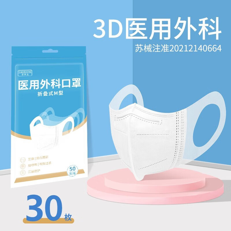 初医生3D口罩价格趋势及购买推荐