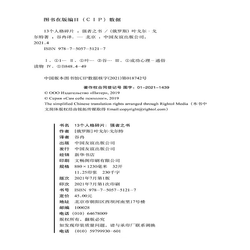 13个人格碎片：强者之书（危险！本书将改变你的生活）