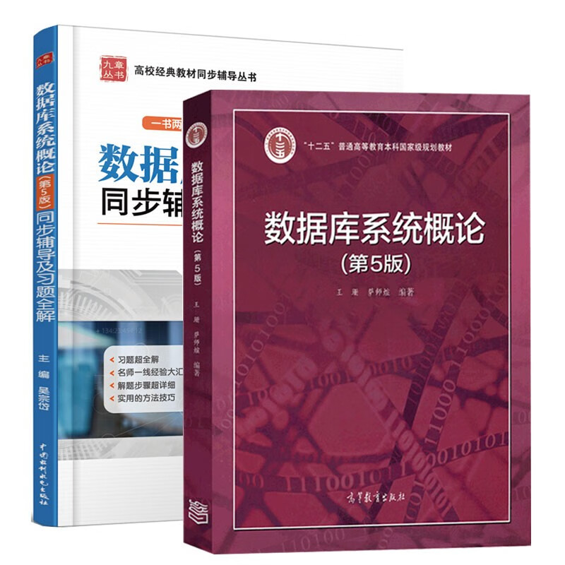 数据库系统概论第五版+同步辅导及习题全解 王珊 萨师煊 高等教育出版社