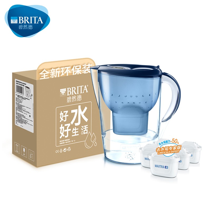 ��Ȼ�£�BRITA�����˾�ˮ�� ������ˮ�� ��ˮ�� Marella ����ϵ�� 3.5L������+ר�Ұ���о5ö ������