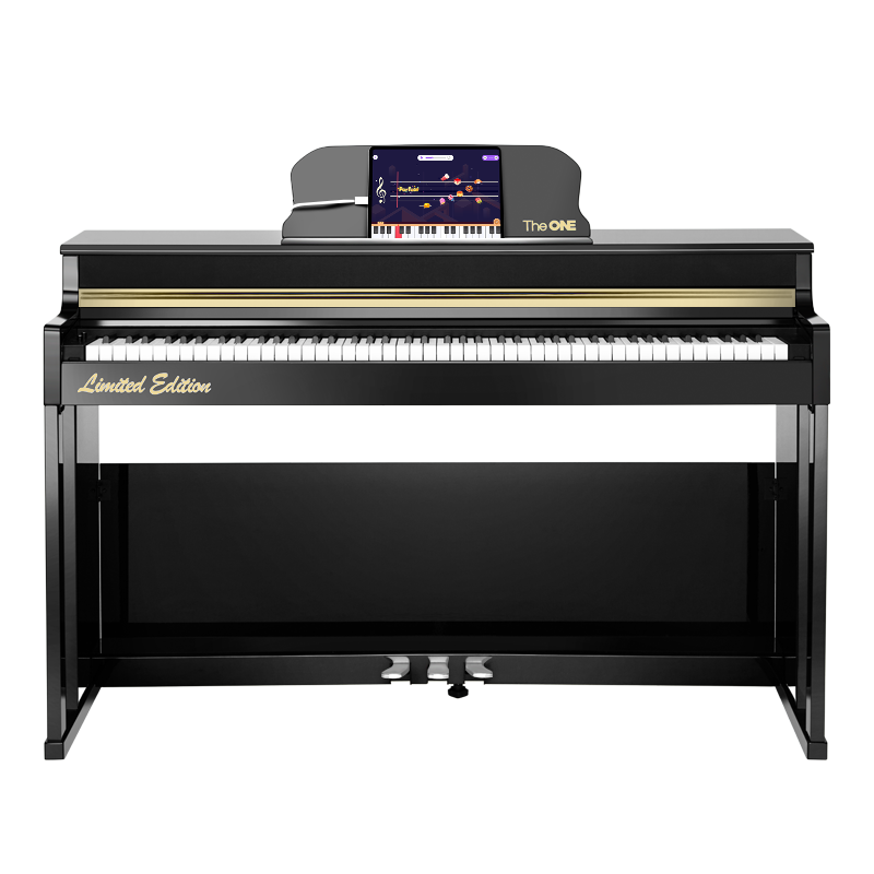 The ONE智能电钢琴 88键重锤 数码电子钢琴立式 家用儿童初学 成人专业考级 TOP2S尊享版 黑色