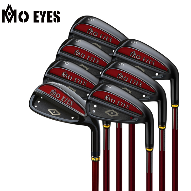mo eyes 高尔夫球杆 男士铁杆组 日本卡本特455麻钢 s级碳素(黑色)