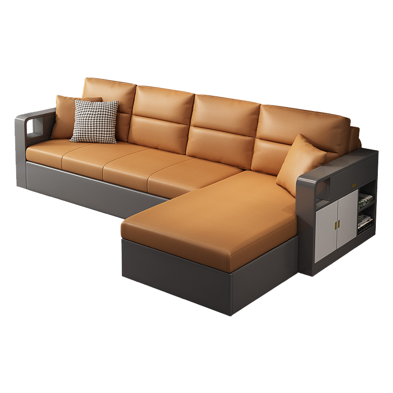 顾格 沙发床 可折叠客厅多功能两用伸缩沙发 单双三人小户型铁架科技布艺沙发 756外径179贵妃带储物箱