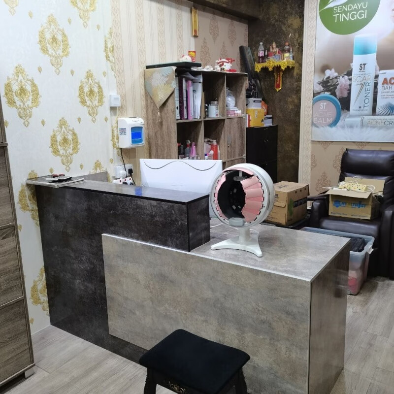 转角收银台柜台前台接待台咨询台美容院理发店收银台培训机构吧台 仿