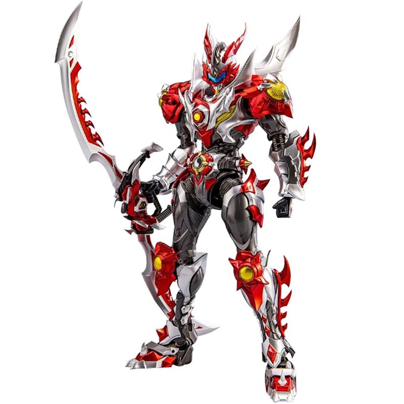 奥飞娱乐 响指动漫究极合金 铠甲勇士 手办模型玩具 22cm 炎龙侠炎龙