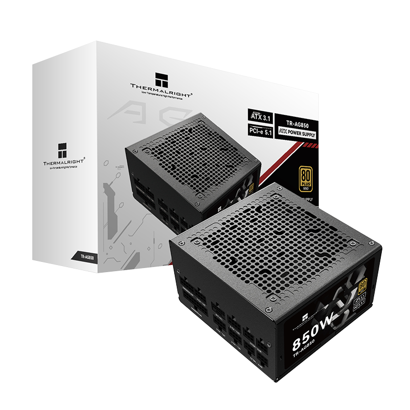 Thermalright Դ TR-AG850 850W, ATX3.1, ȫģ, PCIE5.1, ȫϵʵ440.1Ԫ