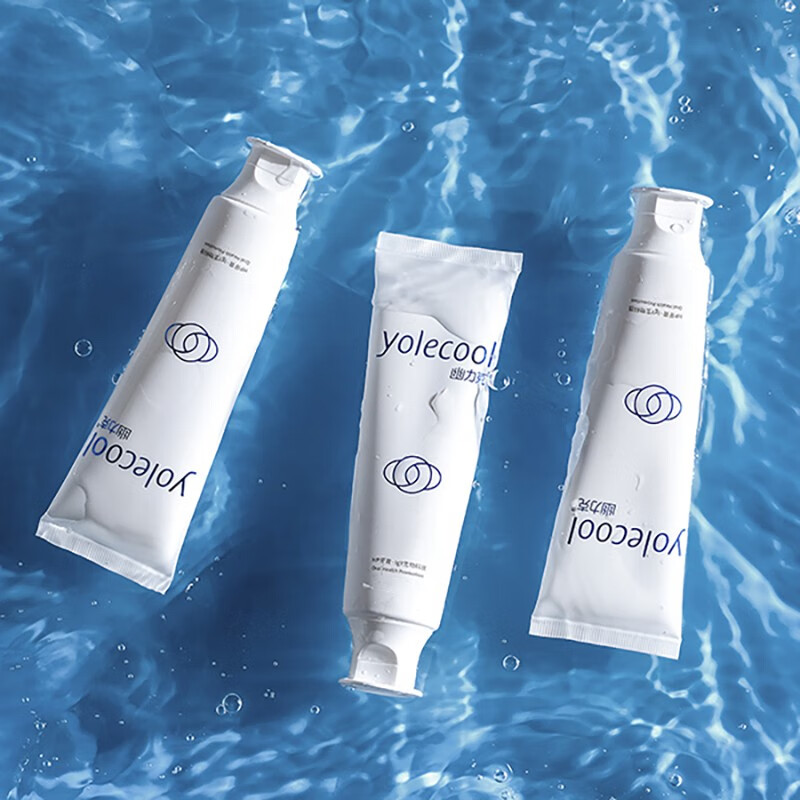 幽力克(yolecool)牙膏薄荷清新口气清洁口腔牙龈无氟减少牙黄牙渍 家庭装100g 1支装