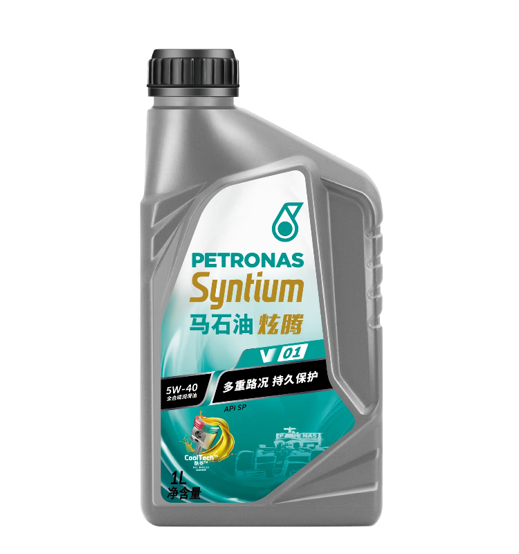 clcey马石油炫腾v01全合成机油sp 5w-40 1l汽车发动机润滑油 1l