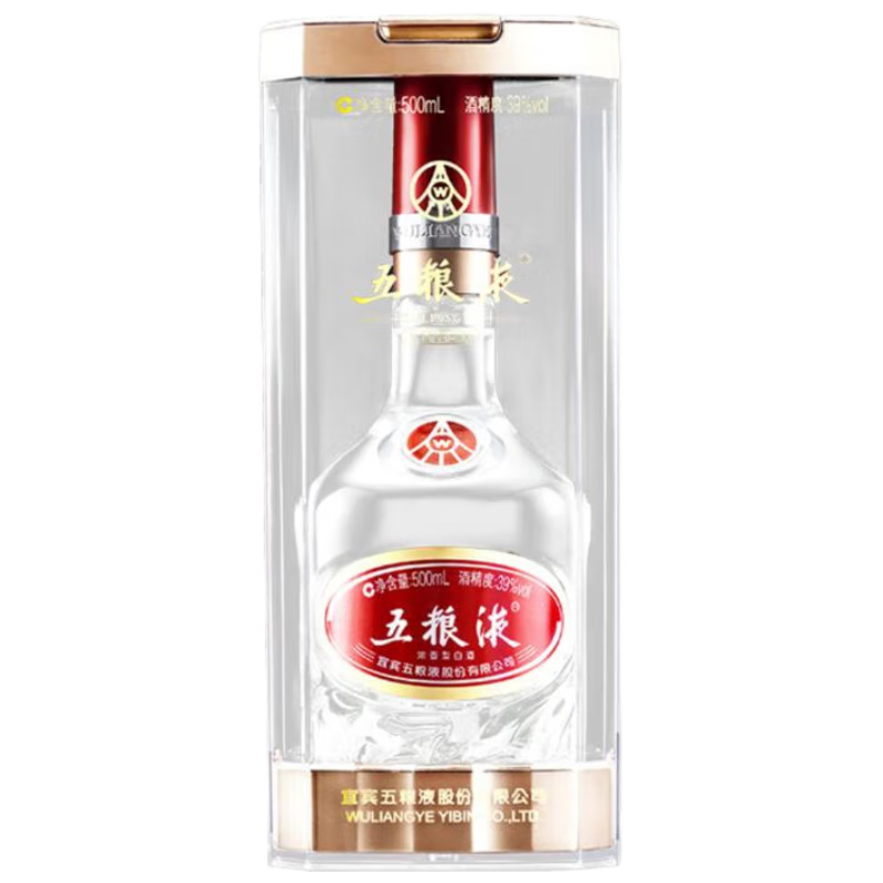 WULIANGYE 五粮液39%vol 浓香型白酒500ml 单瓶装【报价价格评测 WULIANGYE 五粮液39%vol 浓香型白酒500ml 单瓶装【报价价格评测