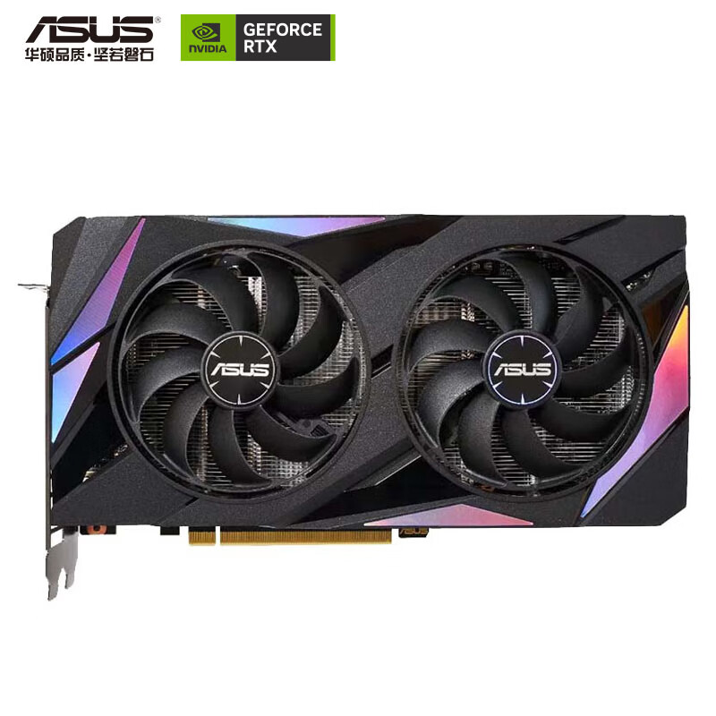 华硕 ASUSATS GeForce RTX 3060-O8G-GAMING 巨齿鲨系列电竞游戏专业独立显卡