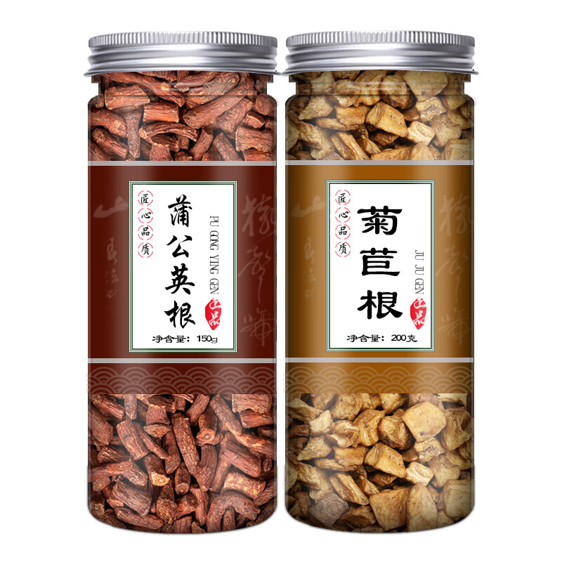 菊苣根蒲公英玉兰根硕参根金兰菊根长白山罐装中药苦苣栀子茶