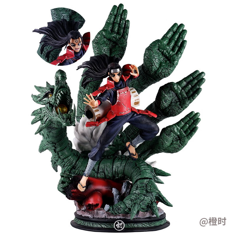 森宝火影忍者千手柱间忍者之神初代火影千手柱间木龙模式雕像千手柱间