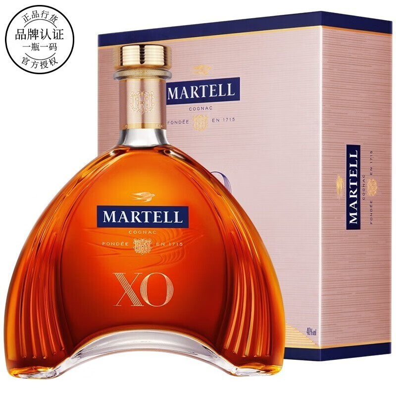 马爹利martell 干邑白兰地 法国进口洋酒烈酒 蓝带 xo vsop 一瓶一码