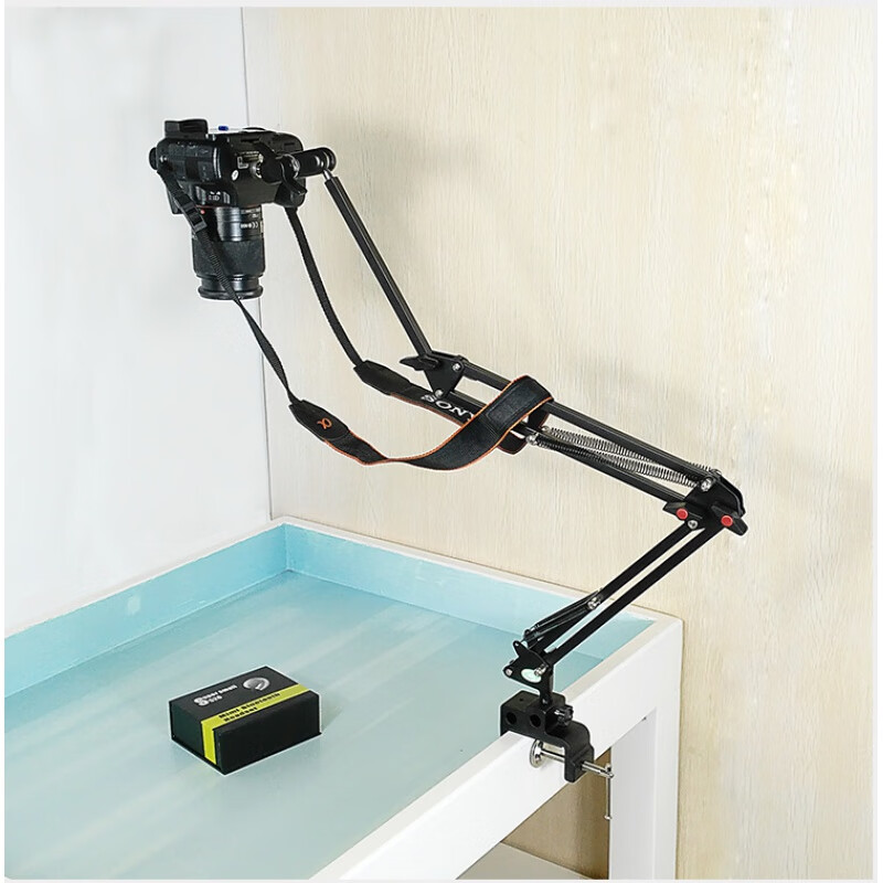 赛科(saike)杰上俯拍支架单反相机摄像头摄影独脚架桌面床头拍摄直播