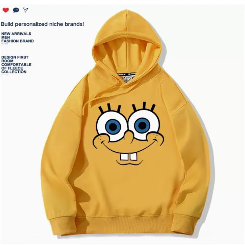 aq170 海绵宝宝 姜黄色 m