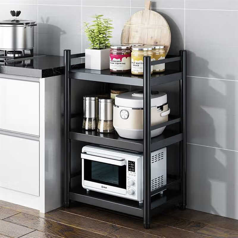 盛芯华厨房置物架落地式多层多功能家用专用微波炉架子收纳储物架带