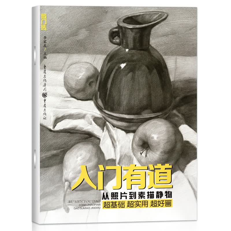 正版入门有道 从照片到素描静物 素描静物单个组合体基础结构组合范画临摹范本 重庆亿卷 美术高考联考艺术绘画教程教材书籍