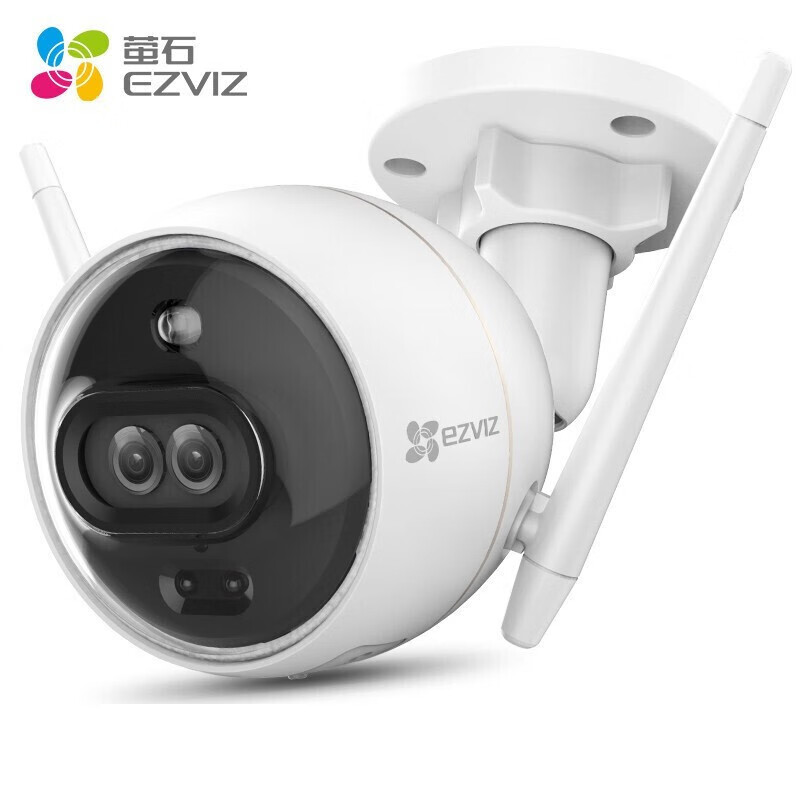 萤石 c3x智能双摄互联网wifi版暗光彩摄监控摄像头家用室外防水防尘h.