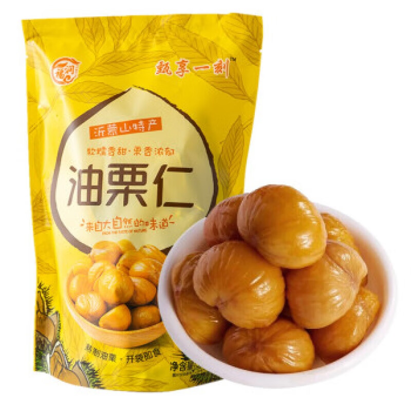 凛东元族福润油栗仁沂蒙山特产去壳即食蜜汁板栗老人宝宝零食小包装