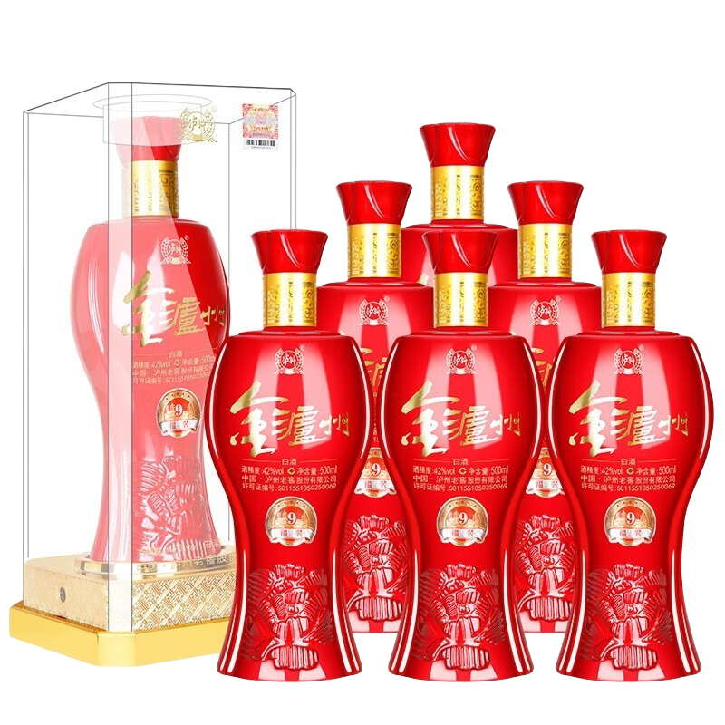 酒德友赵君子紫禁城浓香型白酒38度礼盒装送礼婚宴酒 38度 500ml 6瓶