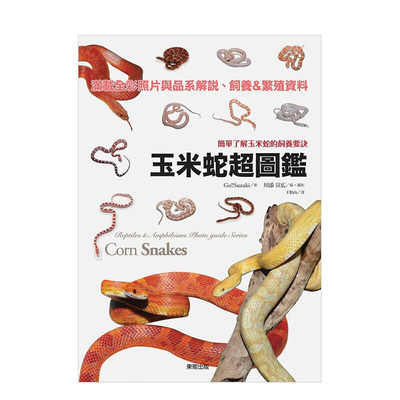 玉米蛇超图鉴：简单了解玉米蛇的饲养要诀 台湾东贩 港台原版进口生活宠物动物科普