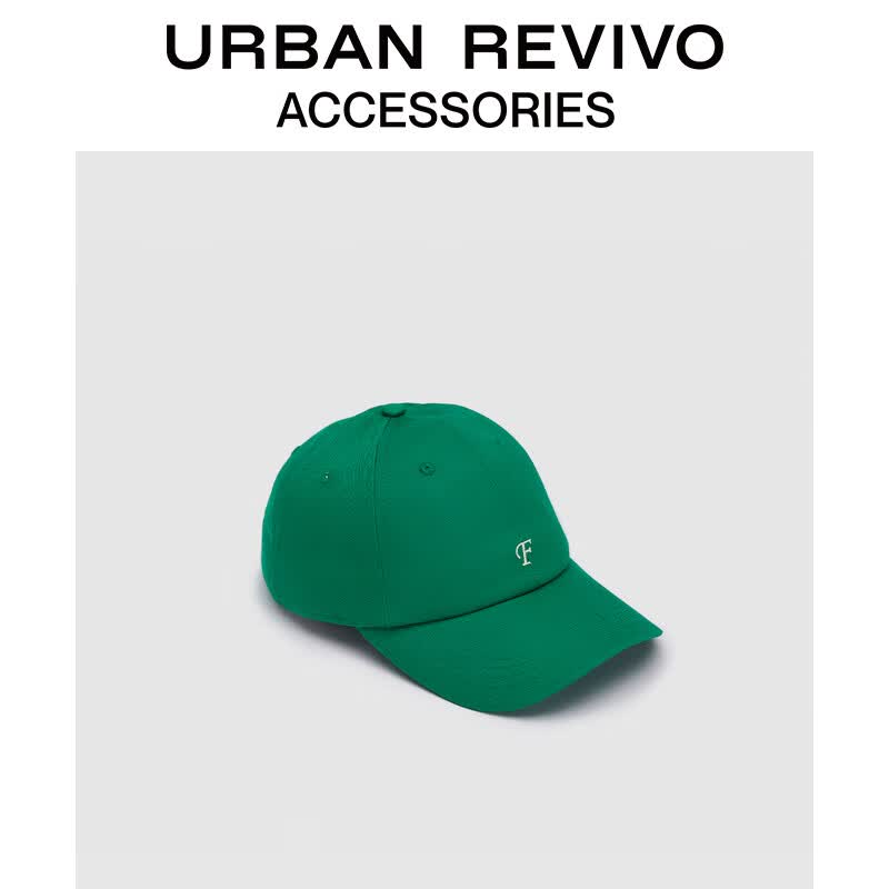 URBAN REVIVO2023夏季新款女士时尚百搭字母刺绣棒球帽UAWA32224 碧绿 F怎么样,好用不?