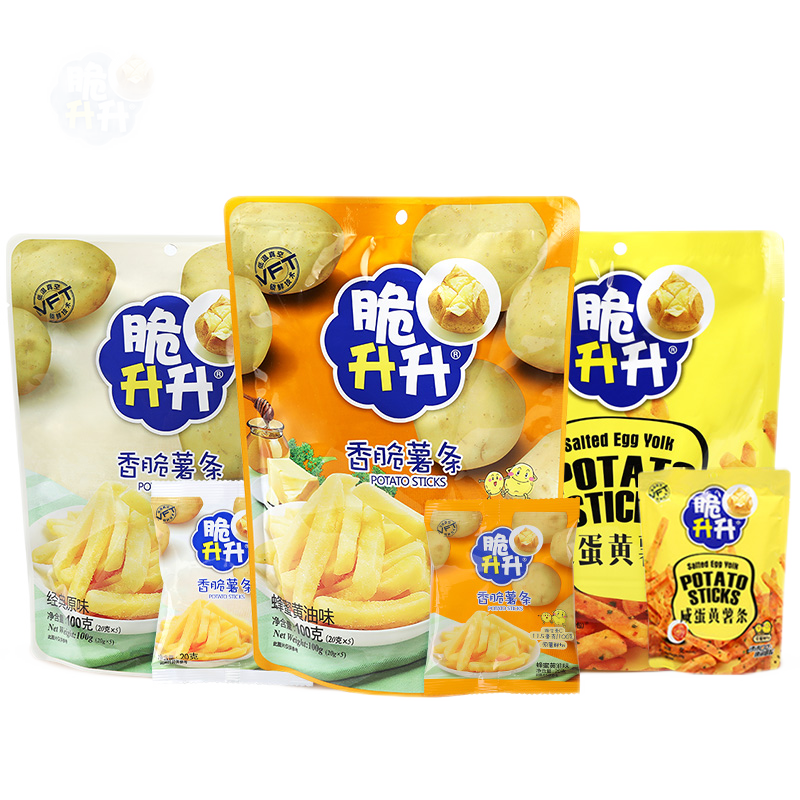放松身心，享受生活：脆升升薯条三口味零食大礼包介绍|查看休闲零食历史价格