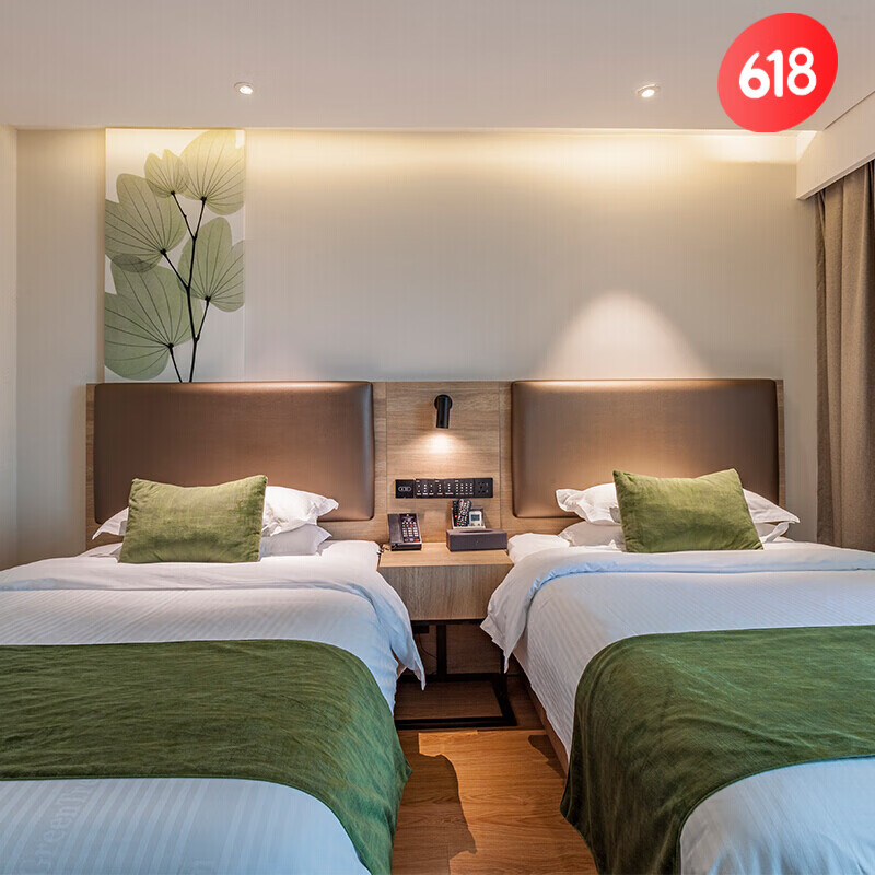 羽俙碧宾馆床 酒店家具标间全套快捷酒店床宾馆家具床标间全 床屏