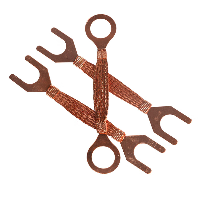 法兰静电跨接线 法兰跨接线 u型插口紫铜端子 防爆全铜金具 u型m10*1