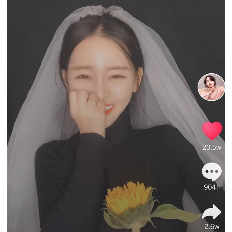 仁善祥 新娘头纱头饰 七夕超仙森系网红拍照道具主婚纱领证登记求婚头纱 简约风头纱怎么样,好用不?