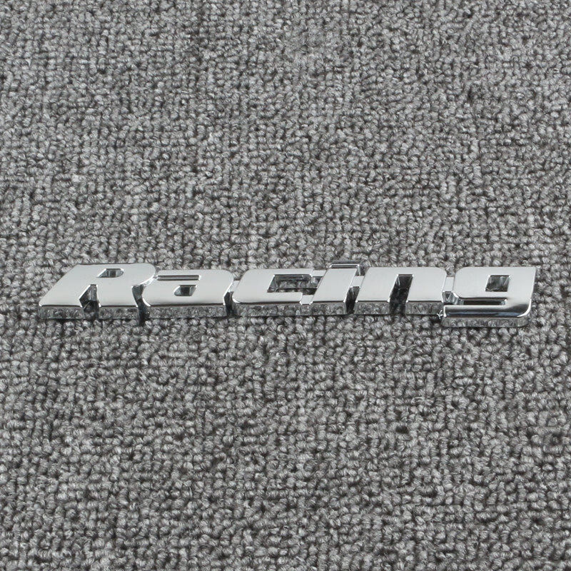 汽车3d立体竞速 racing车贴速度英文金属车标 后尾标叶子板侧标贴