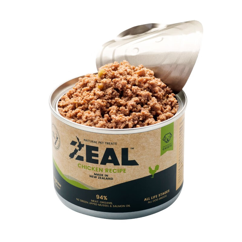 新西兰进口 ZEAL0号罐无谷狗罐头170g 鸡肉配方 成犬狗狗湿粮罐头