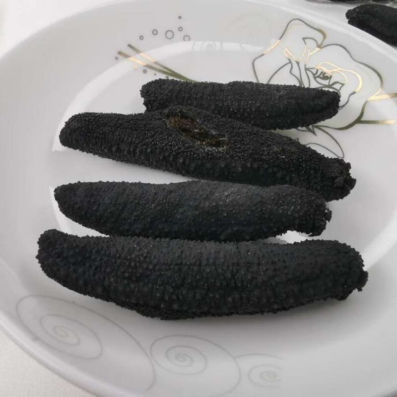 食芳溢淡干野生海参土耳其无刺米刺疙瘩刺参冰岛雪参小黑参海产干货