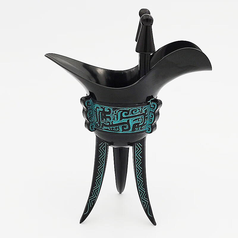 尚佳帮帝王酒杯仿青铜器仿青铜器爵杯酒尊古代铜酒杯带把复古乾隆杯