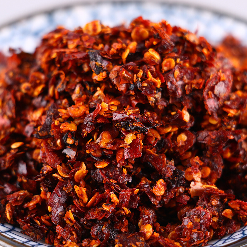 【年货优选】 四川资阳特产刘氏会展刀口辣子刀口辣椒面500克瓶装海椒