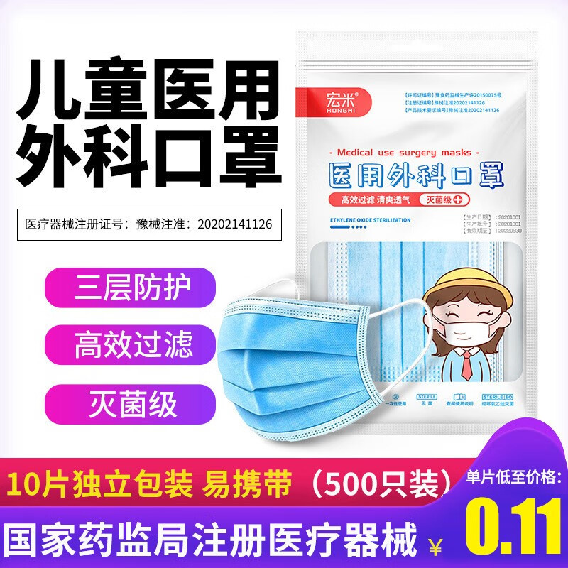 宏米口罩价格比较和销量趋势分析