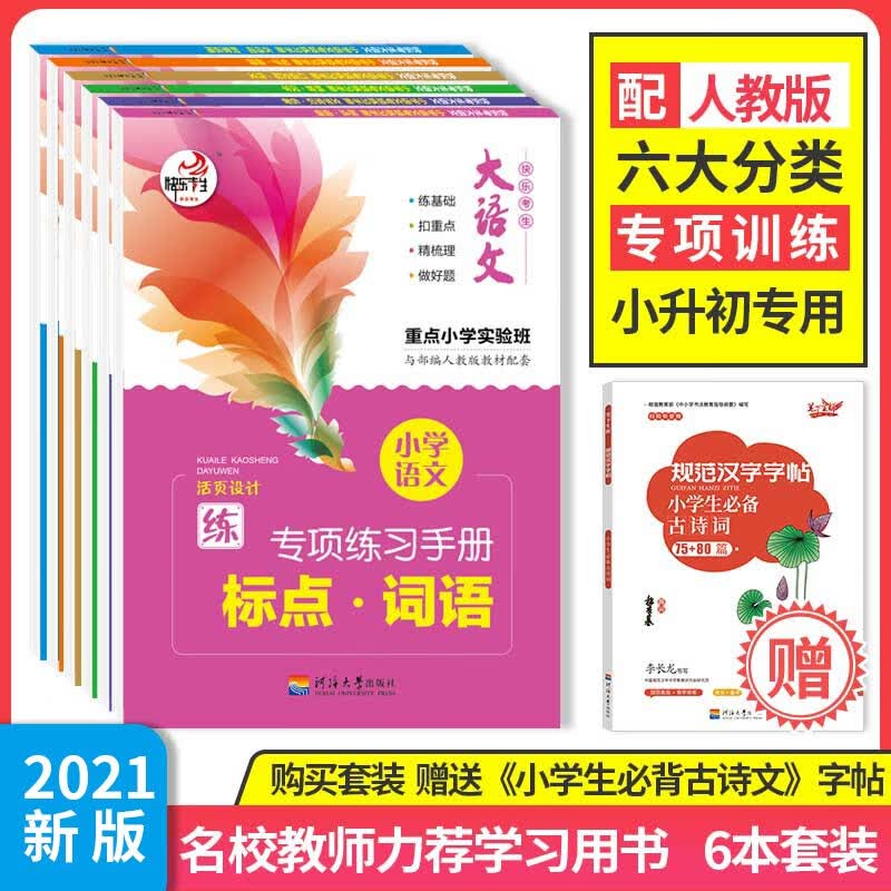 大语文小学语文专项练习手册 全套六本 官方正版书籍 出版社直发 全套六本