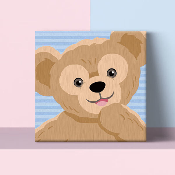 美岸新款初学者自己填色数字油画动漫diy儿童装饰小画手工油彩绘画 67551 20*20cm