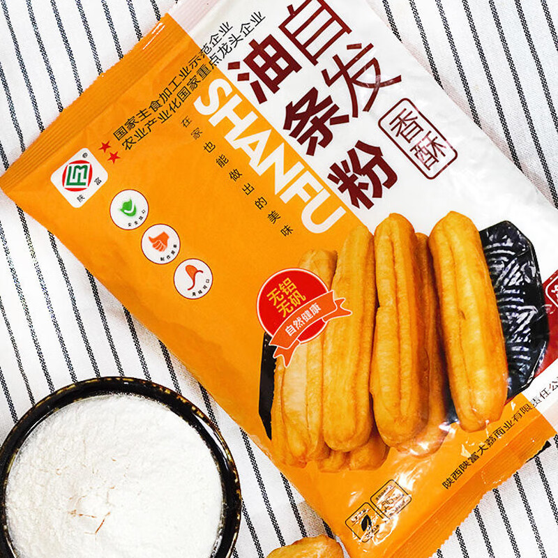 陕富陕西特产自发油条粉1kg 蓬松酥脆气孔均匀 1kg