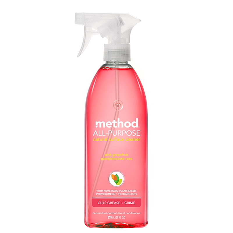 艺莱瓯美方洁清洁用品 method美方洁美国清洁喷雾多功能玻璃清洁剂浴室 粉红西柚香