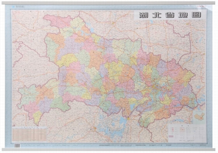 湖北省地图 zb 湖北新华书店正版 星球地图出版社
