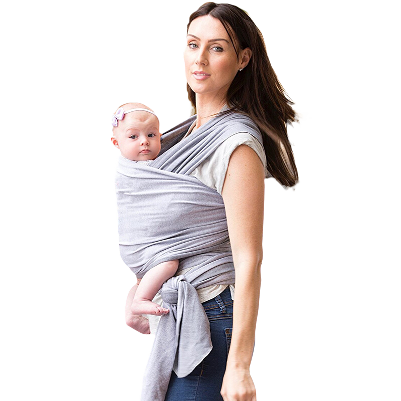 paparhein多功能婴儿背带西尔斯横抱式初生儿宝宝婴儿背巾新生儿 麻灰色