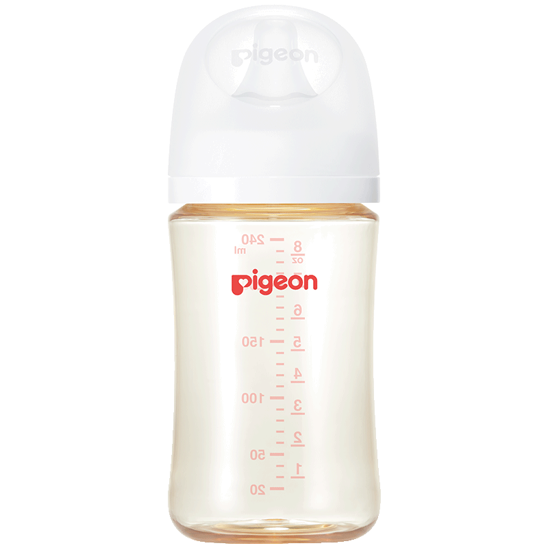 贝亲（Pigeon）自然实感第3代 婴儿PPSU奶瓶 宽口径 240ml AA192 L号 6个月以上 99.85元